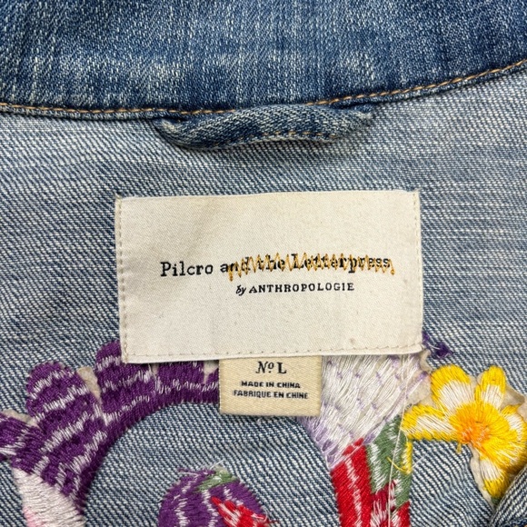 Anthropologie Classic Blue Jean Jacket - Picture 4 of 9